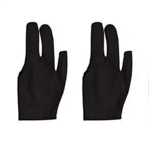 JBB Snooker Pool Billiards Nylon Gloves (Black - 2 Pieces)