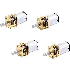 Unique India N20 MOTOR 3.7V-6V 100 Rpm Micro Metal Gear motor for RC Car Robot Toys DIY (4PCS)