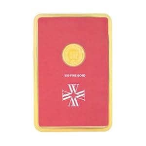 WHP Jewellers 24K (999) 50 mg Yellow Gold Coin