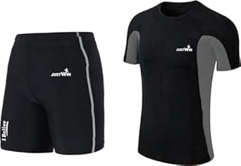 JUSTWIN Swimwear Half Sleeve T-Shirt and Shorts for Men & Women