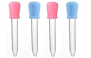 Mini Baby Silicone Baby Medicine Feeder Dropper Graduated Pipette Liquid Food Dropper (5 ml) (Pack of 4)