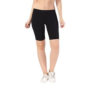 TRASA Women's Cotton Fashion Biker Workout Cycling Shorts, Avialable Sizes: S,M,L,XL,2XL,3XL