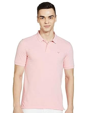 Allen Solly Men's Solid Regular Fit Polo