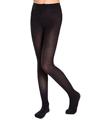 The Dance Bible Black Color Footed Ballet Tights | Black Stockings for Girls, Boys and Kids