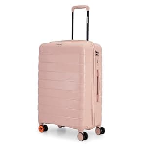 Nasher Miles Vienna Hard-Sided Polypropylene Check-in Luggage Peach 24 inch |65cm Trolley Bag