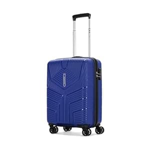 Aristocrat Prime 55 Cm Small Polypropylene Hard-Sided 8 Spinner Cabin Trolley Bag with Combination Lock, 7 Years Warranty (Blue)