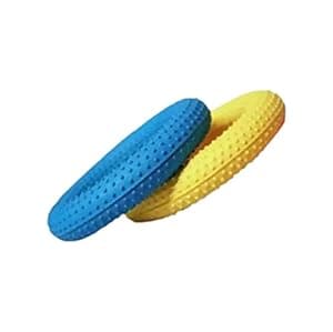 CABRIO Rubber Dotted Tennikoit Ring 6 Inches Diameter Multicolor, Kids Playing, Tennis Ring, Rubber Frisbee (Pack of 2)