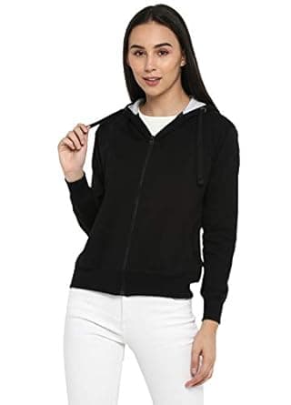 Alan Jones Clothing Women's Cotton Hooded Neck Sweatshirt