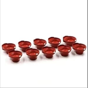 eCraftIndia Water Diyas for Diwali - 6 Pcs Electric Flameless & Smokeless LED Diya Lights, Candle for Home Decor, Diwali Decor Items Festival Decoration Festive,Christmas,New Year,