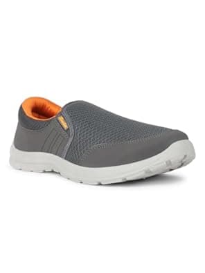 Bata Mens Slipon Walking Shoes Trek Grey,