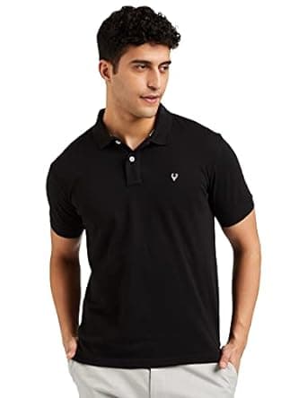 Allen Solly Men's Solid Regular Fit Polo