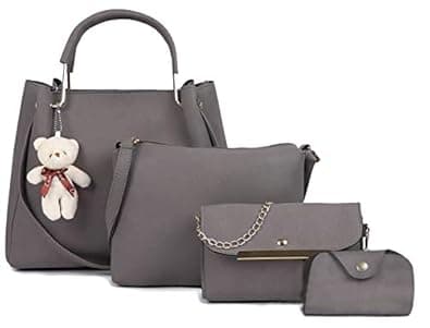 Fargo Women's Handbag (Set of 4, Grey)