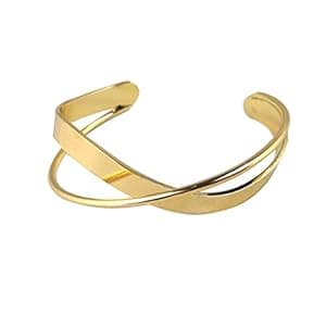 Yellow Chimes Bracelet for Women and Girls Fashion Golden Cuff Kadaa Bracelets for Women | Gold Plated Hand Cuff Kadaa Bracelet | Birthday Gift For Girls and Women.