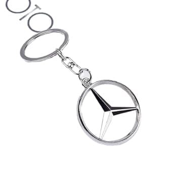 Auto Dean premium silver color Mercedes keychain, luxurious keychain