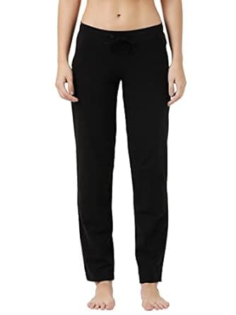 Jockey 1302 Women's Super Combed Cotton Elastane Stretch Relaxed Fit Trackpants with Side Pockets