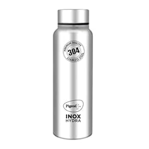 Pigeon by Stovekraft Inox Hydra Plus Stainless Steel Drinking Water Bottle 700 ml - Silver (1 year Warranty)