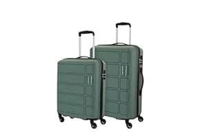 Kamiliant American Tourister Polypropylene (Pp) Kam Harrier 360 Degree Small & Medium Suitcase/Hard Trolley Bag Sp2P(56+68) Slt Gry, Grey