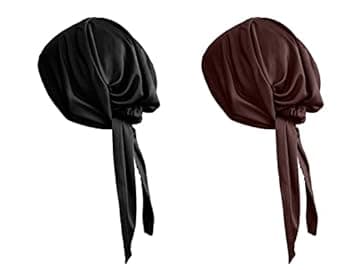 Mehar Women's Hair Tail Cap Poly Cotton Hijab Set of T-Cap 2 pcs