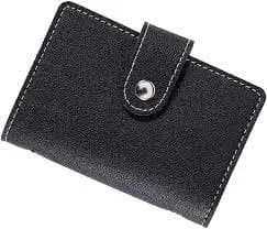 Stealodeal Black 28 Slots Leather Business Debit/Credit/ATM Card Holder (Black (28 Slots))