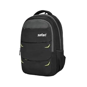 Safari Casual backpack 3 compartments, front pocket, bottle holder, School bags for boys & girls, College bag for women and men