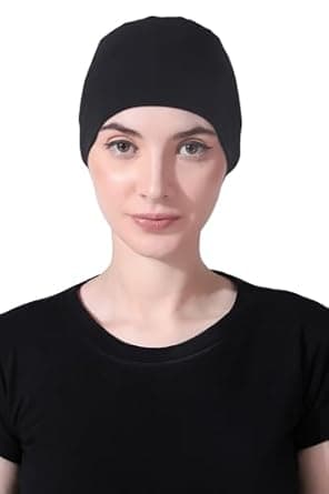 CONFIRTINO Confitino Women Silky Soft Bamboo Viscose Sleep Cap for Hair Loss Chemo Unlimited Uses (Multicolor)