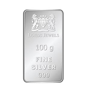 Lords Jewels 100 Grams 999 Pure Silver Bar