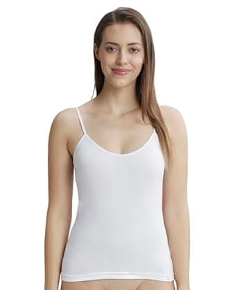 Jockey 1487 Women's Super Combed Cotton Rib Camisole with Adjustable Straps and StayFresh Treatment