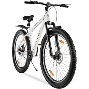 Urban Terrain Steel Bicycle 27.5 inch Single Speed with Front Suspension & Disc Brake Cycle for Men/Boys Mountain Bike UT5000S27.5 | Ideal for 15+Years, Unisex, Frame Size : 17.5 inch (White)