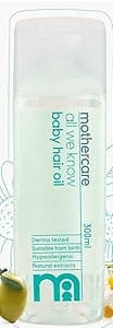 Mothercare All We Know Baby Hair Oil 300ml, Transparent