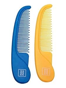 Mee Mee Soft Bristled Comb Set | BPA Free (Easy Grip, Blue Orange)