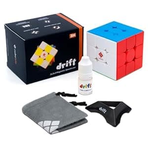 Cubelelo Drift 3M 3X3 Magnetic Speedcube & Premium Cube Lubricant Combo | Drift 3M Features 48 Precision Magnets| Ultra Smooth Buttery Turns | The Perfect Kit For Fast, Precise Solving!, Kids