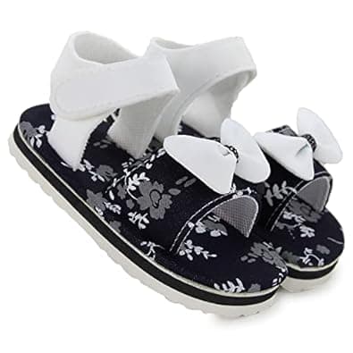 Neska Moda Eva Hook & Loop Chu Chu Musical Sound Sandals For Baby Girls-BT1341