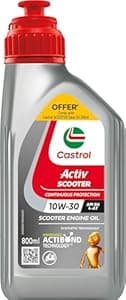 Castrol Activ 10W-30 4-AT Synthetic Engine Oil for Scooter 800 ML & Castrol Gear Oil 80W-90 for Scooter Gears 120 ML Combo Pack