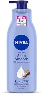 NIVEA Shea Smooth 400ml Body Lotion | 48 H Moisturization | With Deep Moisture Serum & Shea Butter | Non Greasy & Healthy Looking Skin