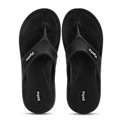 YOHO Floats Men soft slippers | Comfortable , stylish, flip flops | Lab tested Cushion and Bounce| | Black, Beige, Navy Blue, Grey, Olive Men Thong slippers| Daily Use | Casual wear | Anti Skid | Waterproof