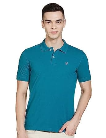 Allen Solly Men's Solid Regular Fit Polo