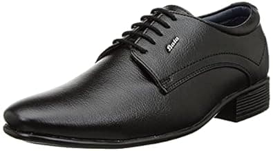 Bata 8216 Boss-Grip Black Derby Shoes for Men|Birthday Parties|Family Gatherings|School Performances|Flexible|Other Occasions