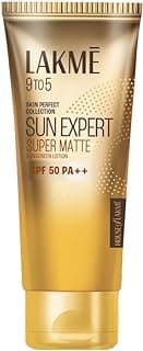 Lakme Sun Expert SPF 50 PA++ Ultra Matte Lotion Sunscreen, Blocks Upto 97% Harmful Sunrays, 50 ml