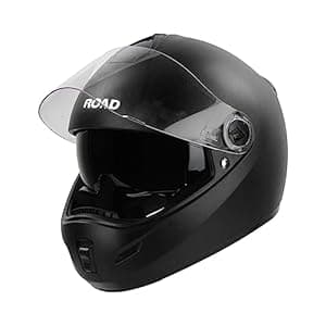 Steelbird SBH-34 Rox Road ISI Certified Full Face Helmet with Inner Smoke Sun Shield and Outer Clear Visor