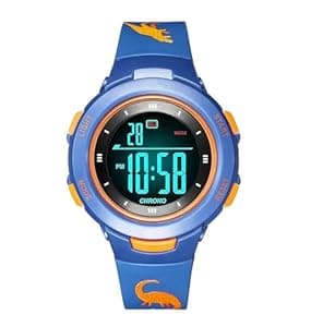 Time Up Alarm Waterproof Digital Unisex Child Watch (Multicolor Dial Colored Strap)