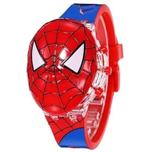 Kids Edition Spiderman/Frozen/Ben 10 / Hello Kitty Digital Watch for Kids with Disco LED Lights (Boys & Girls)- Kids Watch Boys and Girls