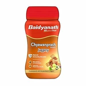 Baidyanath Jaggery Chyawanprash - 750gm | Made with Goodness of Gur | Enriched with Amla | Helpful in Cough & Cold | Helps Boosts Immunity (Pack of 1)