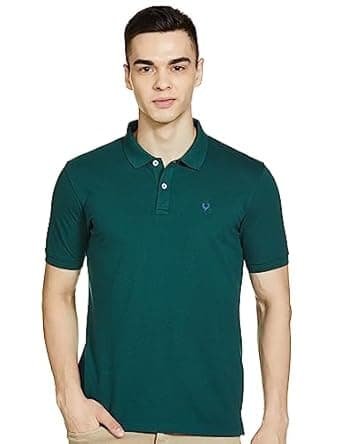 Allen Solly Men's Solid Regular Fit Polo