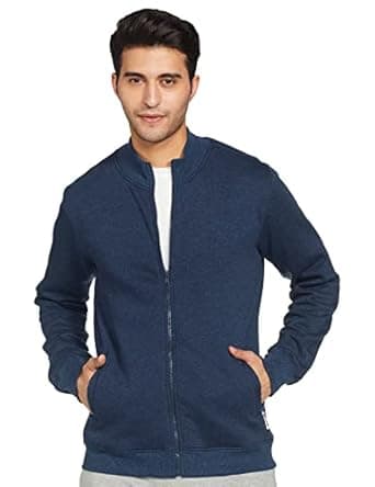 Amazon Brand - Symbol Men's Cotton Blend High Neck Sweatshirt