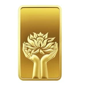 MMTC-PAMP Lotus® 24K 999.9+ 1 gm Yellow Gold Bar