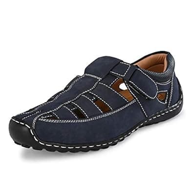 Centrino Mens 6113 Sandals Casual Fisherman Adjustable Sporty Summer Closed Comfortable Toe Sandals with Premium PU Padding