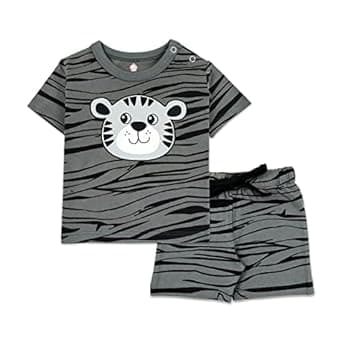 ARIEL Baby Boys & Baby girls Cotton Printed Round Neck Half Sleeve T-shirt & Short Latest Summer Clothing Sets