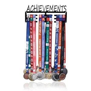 RAOOFA CRAFTS Medal Holder for Wall Display Rack Achievements Medal Holder Holds Up to 24-30 Medal Wall Hangers