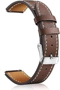 ADAMO Universal genuine leather Strap Suitable for all watches (for replacement to titan, timex etc.) and 20/22 MM Smart Watches ST-32