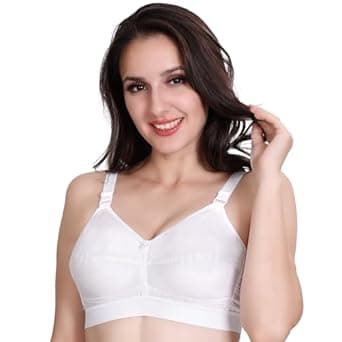 TRYLO Riza COTTONFIT Women's 100% Cotton,Non-Padded,Non-Wired Full Coverage Bra Available in Multicolor